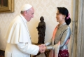 Đức Thánh Cha tiếp kiến Bà Aung San Suu Kyi, nhân vật chống chính phủ Miến Điện