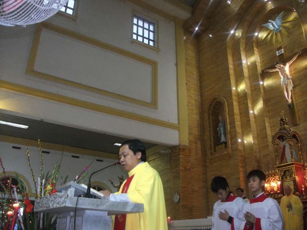Hình ảnh thánh lễ đầu năm mới tại giáo xứ Trung Nghĩa