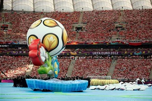 Lịch phát sóng trực tiếp 31 trận đấu EURO 2012 trên truyền hình
