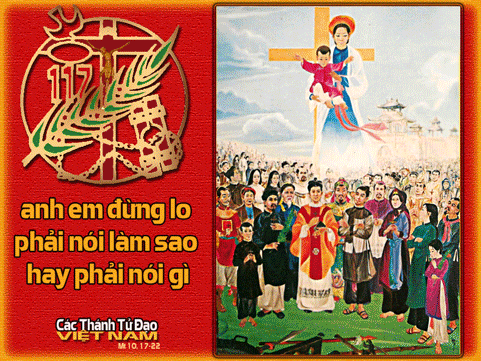 Lời nguyện giới trẻ, thiếu nhi và cộng đồng lễ các thánh Tử đạo Việt Nam