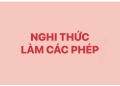 LÀM CÁC PHÉP: Chúc thái, làm phép nhà và câu băng trang trí